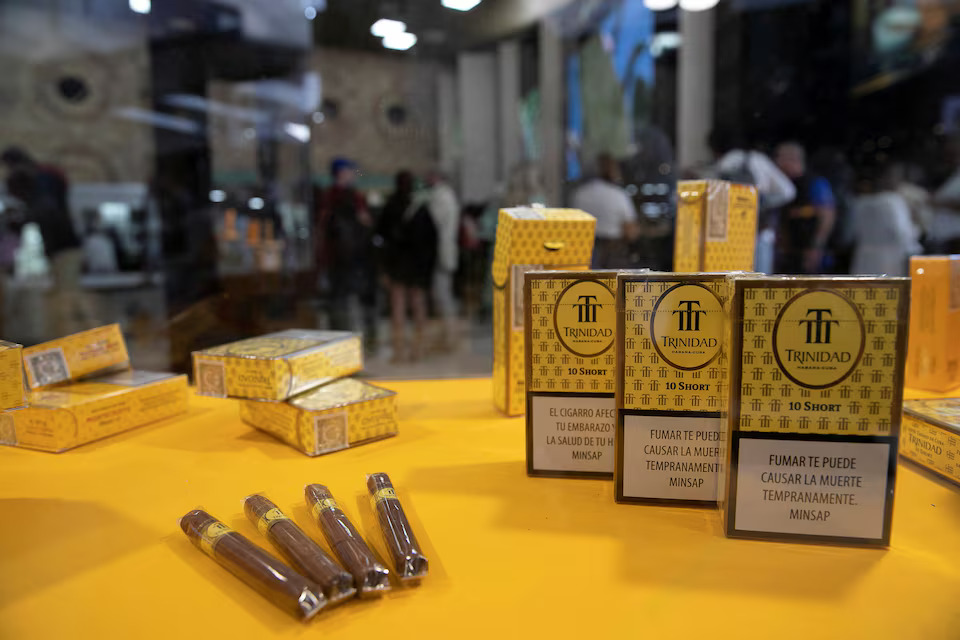 Trinidad cigars are seen on display during the opening of the XXIII Habanos Festival in Havana, Cuba, February 27, 2023. Photo: Reuters