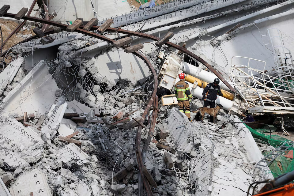 At least four dead in South Korea highway construction project collapse