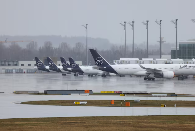 80% of flights cancelled as Munich airport hit by 2-day strike