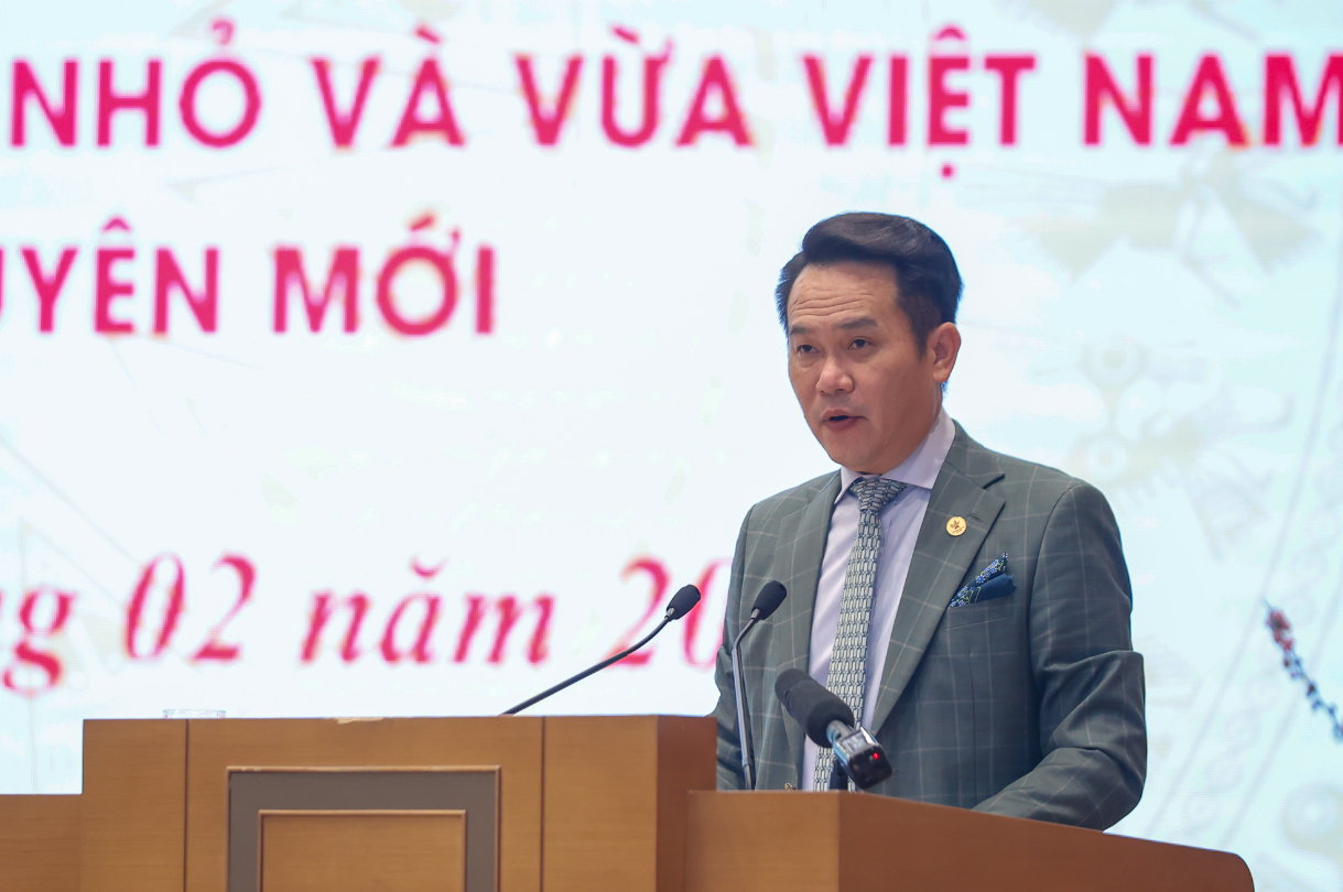 Dang Hong Anh, chairman of the Vietnam Young Entrepreneurs Association. Photo: VGP