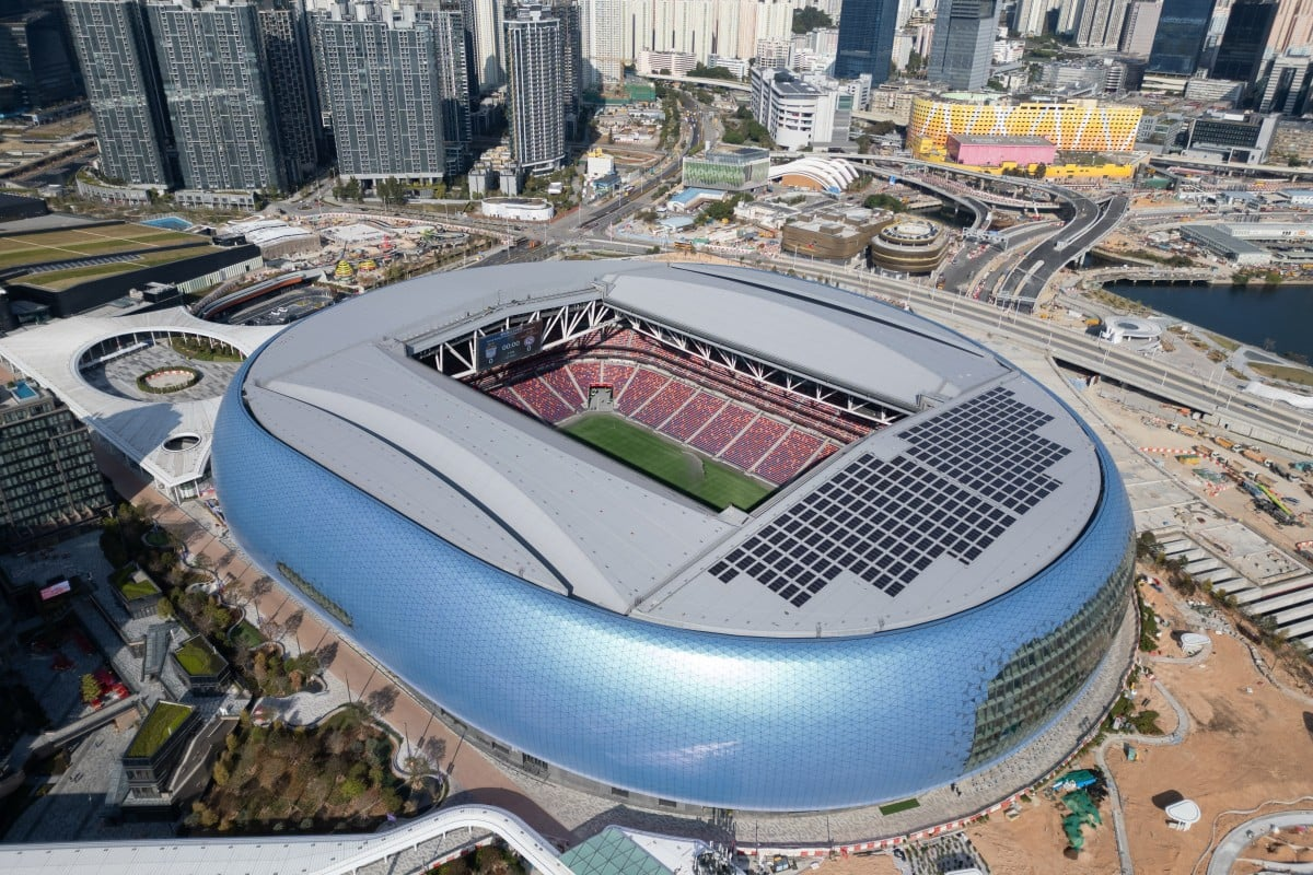 Hong Kong opens sports park with 50,000-seat stadium