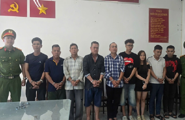 9 detained for promotional stunt of carrying black coffin in downtown Ho Chi Minh City