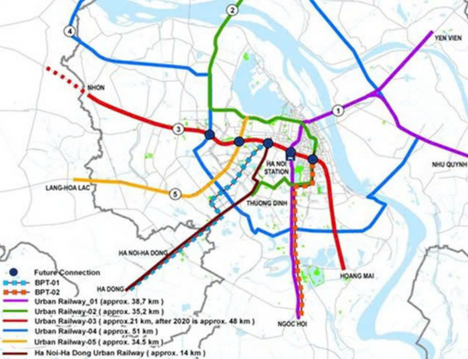 Hanoi moves forward with plans for 39km fifth metro line