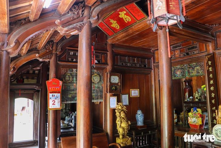 Worship space at Tich Thien Duong House in Thai Lai Village, Hoa Nhon Commune, Hoa Vang District, Da Nang City, central Vietnam. Photo: Thanh Nguyen / Tuoi Tre