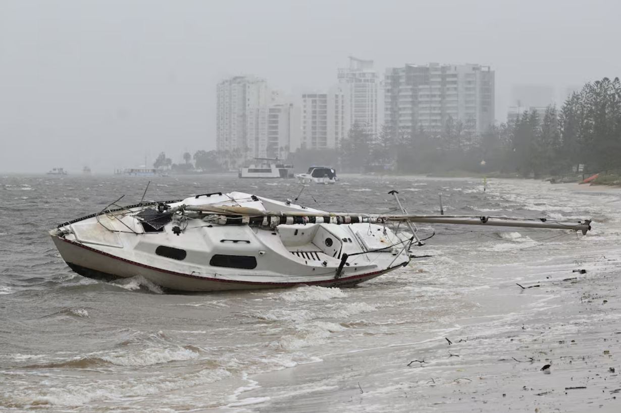 Thousands of Australians without power as storm Alfred lashes Queensland