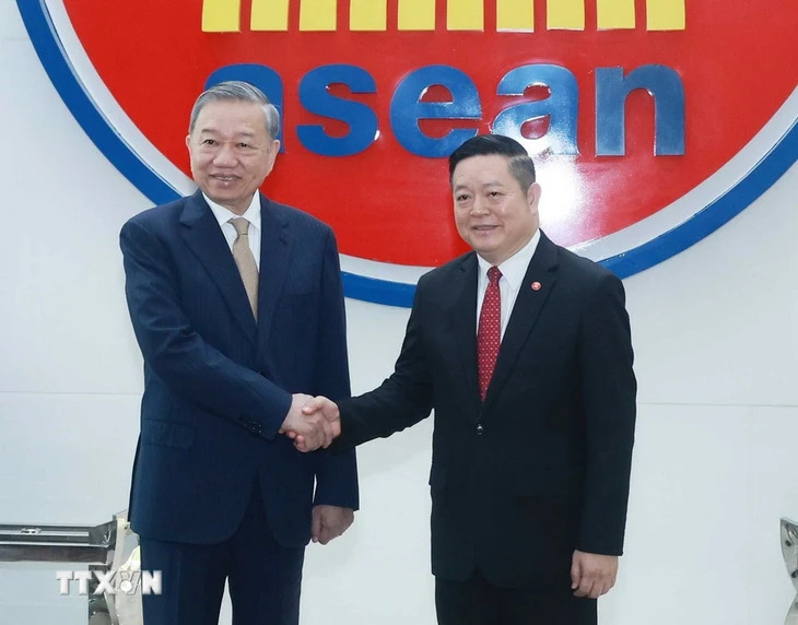 Vietnam’s Party chief To Lam makes historic visit to ASEAN Secretariat