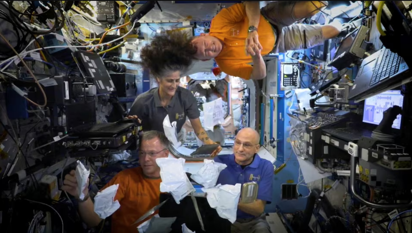 Astronaut crew docks with space station to replace 'Butch and Suni'