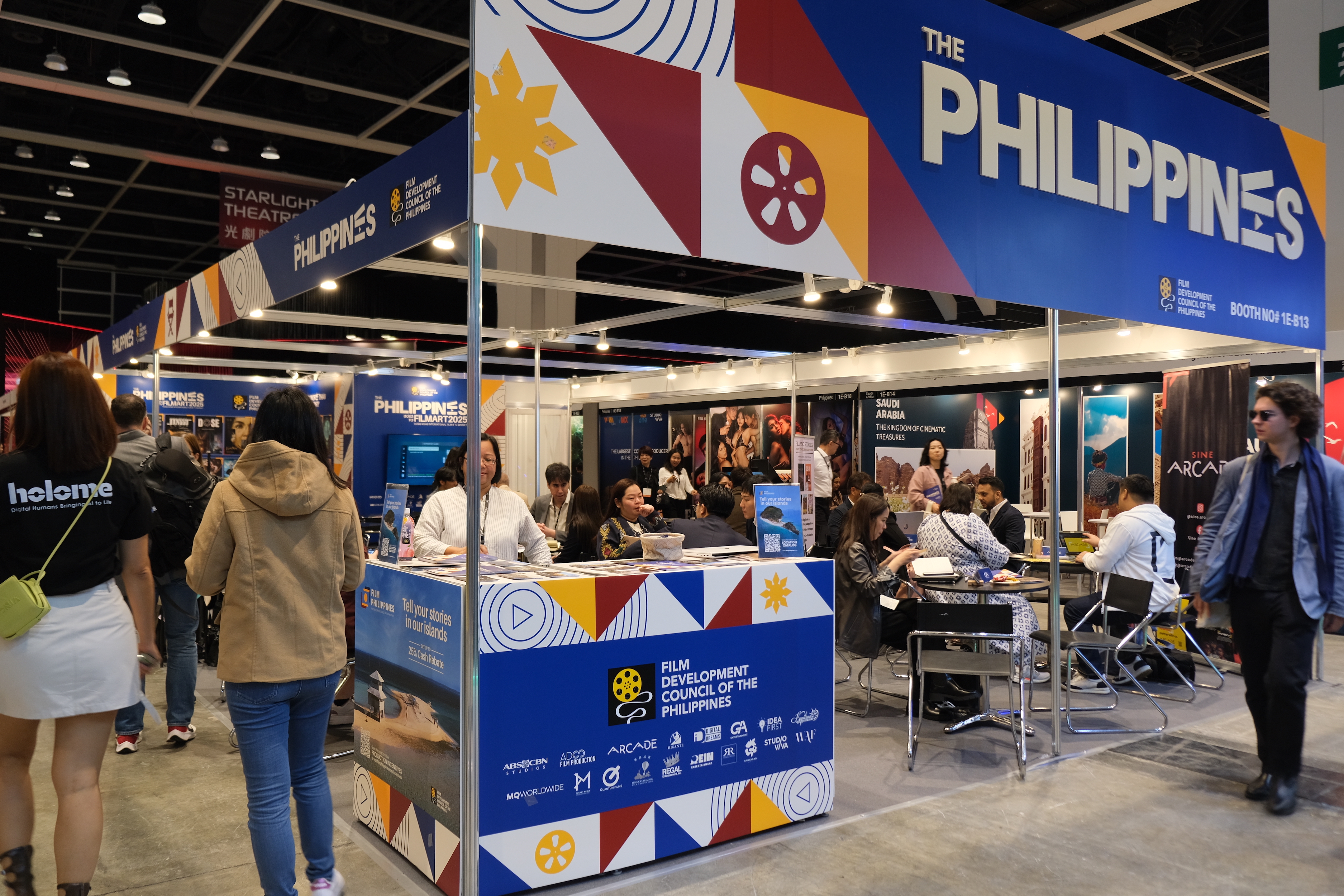 A pavilion from the Philippines at FILMART 2025. Photo: Dong Nguyen / Tuoi Tre News