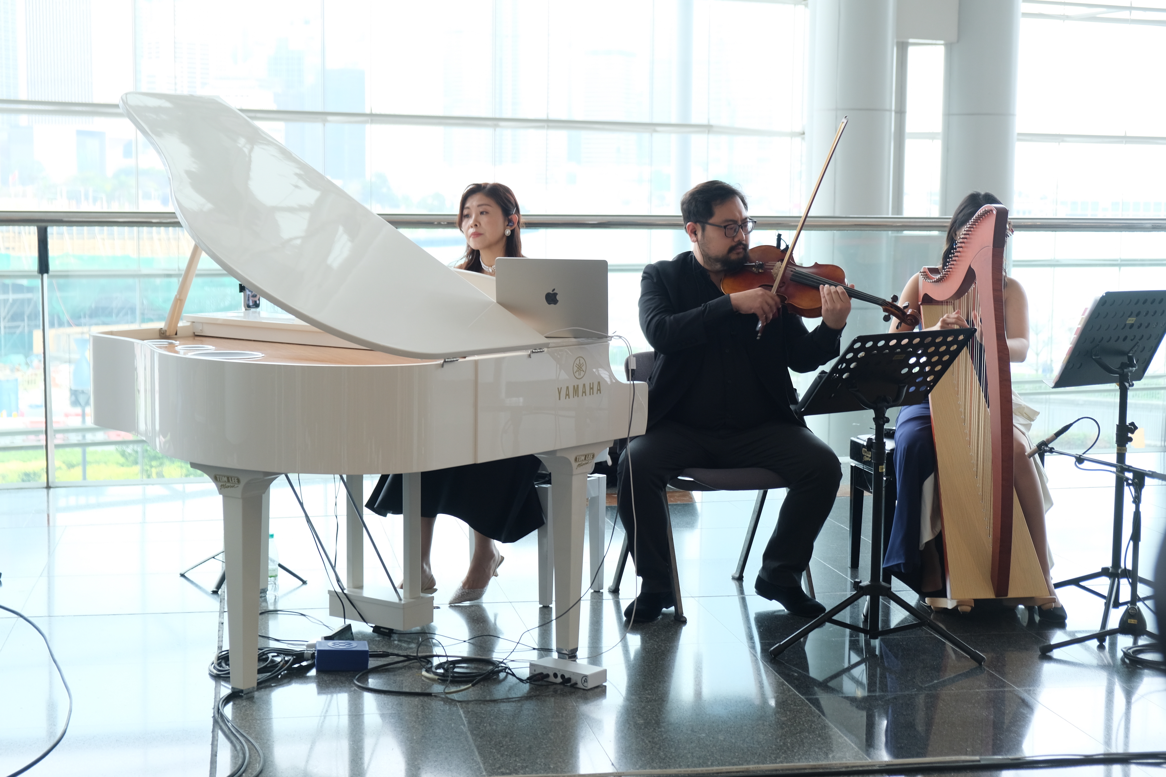 Artists perform at the Hong Kong Movie Music Showcase 2025 event within FILMART 2025. Photo: Dong Nguyen / Tuoi Tre News