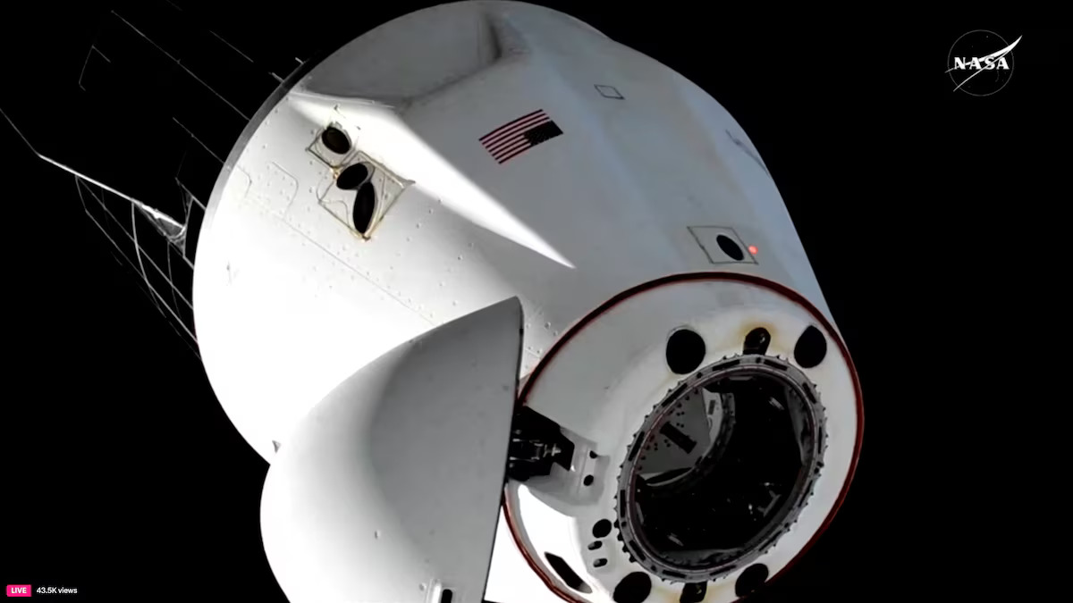 NASA astronauts head home on SpaceX capsule after drawn-out space station stay