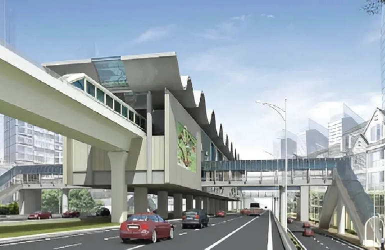 The metro line is designed to have 19 elevated stations and one depot in Tan Uyen City, Binh Duong Province.